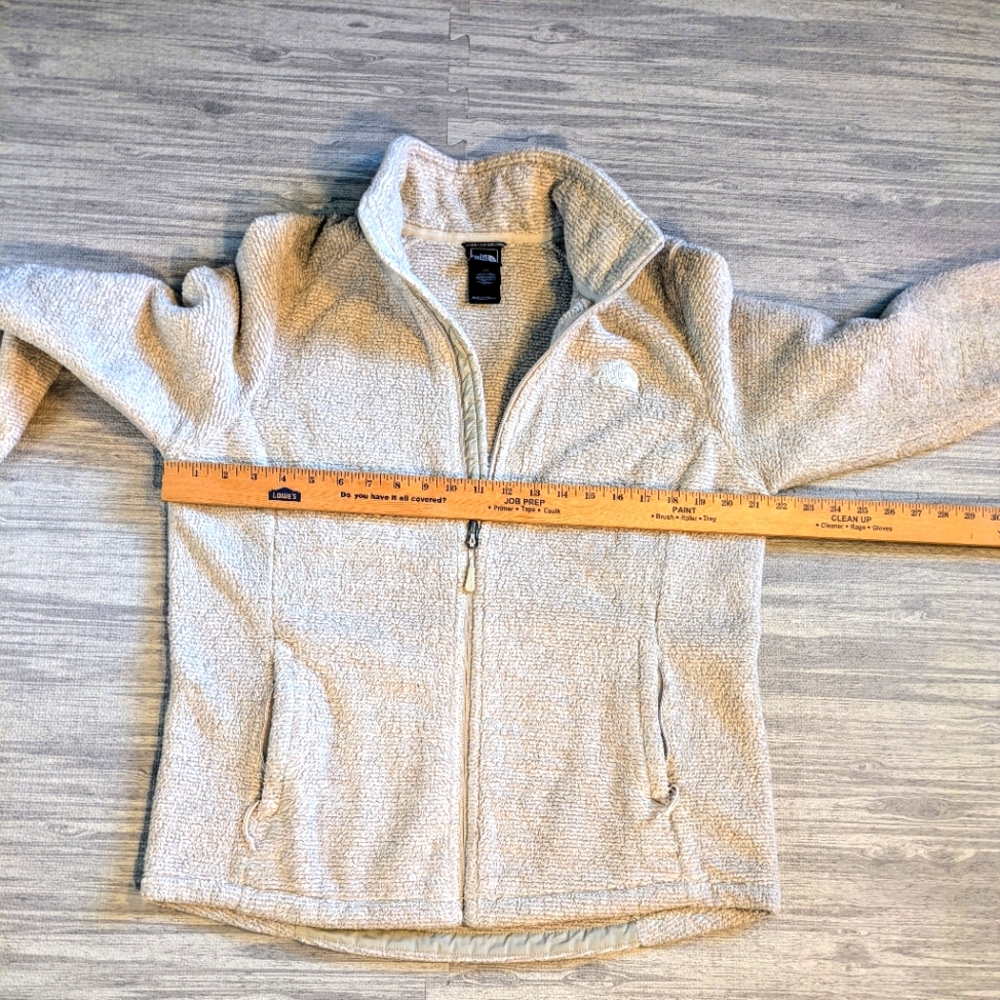 NORTH FACE Women’s Deep Pile Fleece Jacket Full Zip, Beige| Spring|Athleisure| L - Picture 7 of 10